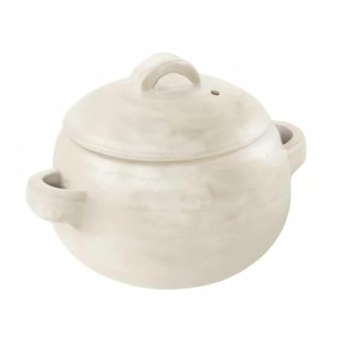 アンドエヌイー(&NE) 萬古焼 ごはん鍋 竹しゃもじ付 ハレとケ ホワイト 3合炊き NMT-065-WH の商品画像 12