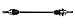 GSP NCV47047 CV Axle Shaft Assembly - Left Rear (Driver Side)