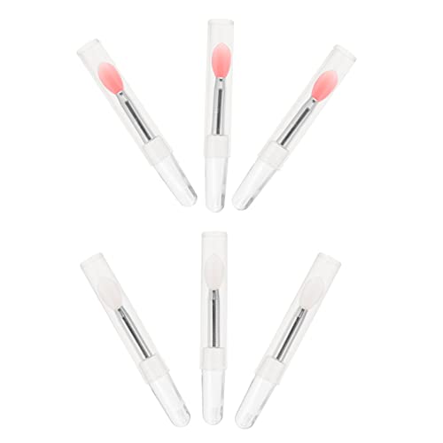 TOVINANNA Professional Silicone Lip Brush 6pcs Set Makeup Tool Eyeshadow Applicator Face Applicator for Her
