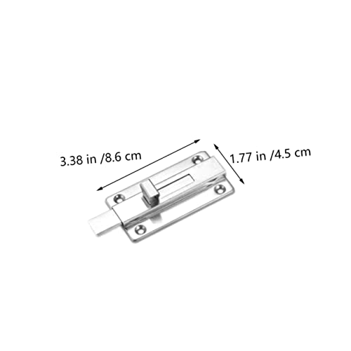 Yardwe 4 Pçs Parafusos De Aço Inoxidável De Plugue Trava De Corrente De Porta Resistente Trava Desli