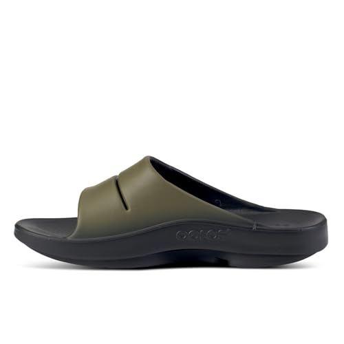 OOFOS OOahh Sport Recovery Slide, Tactical Green - Women’s Size 13, Men’s Size 11