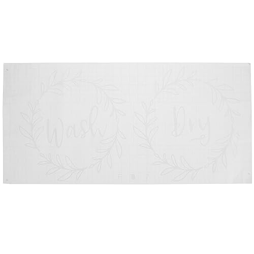 Angoily 2 Hojas Decoración De La Sala De Lavandería Accesorios De Lavandería Etiqueta De La Pared Pegatina Removible Signos De Lavandería Lavadora De Polivinilo Fondo De Pantalla