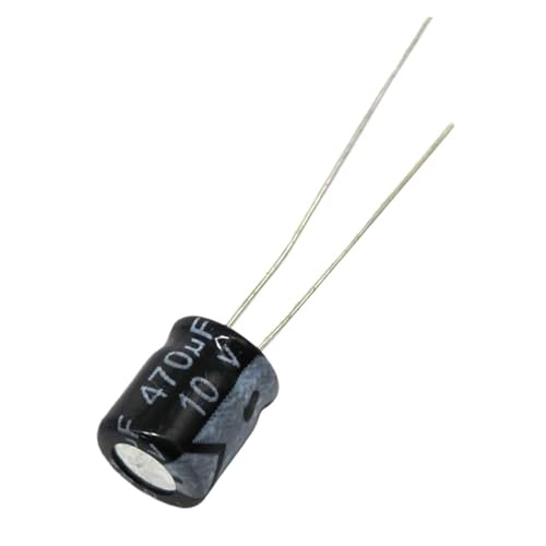 Condensateur électrolytique 10V 470UF miniature NWPNLXEA 6X7mm pour PCB et soudure