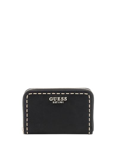 Portefeuille GUESS Anadela Medium Zip noir compagnon chic pour femme