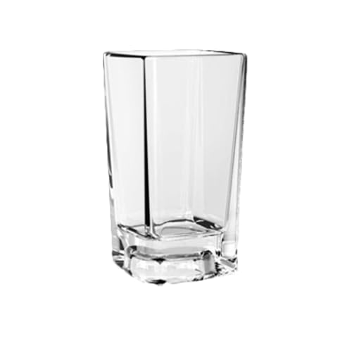P44-TG-PLTHSG130SC 3 oz Shot Glass Set, 2-1/2" Height, Square Design, Heavy Base, Clear Polycarbonate, Shatterproof and Durable, Ideal for Bars and Restaurants, Pack of 24