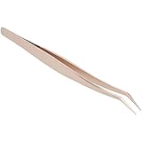 [EINFACHE WIMPERNVERDICHTUNG] Die gebogenen Pinzetten wurden speziell für das Fächern von Wimpern entwickelt. Das innovative Design ermöglicht eine mühelose Anwendung mit minimalem Kraftaufwand für gleichmäßige, voluminöse Wimpernergebnisse.