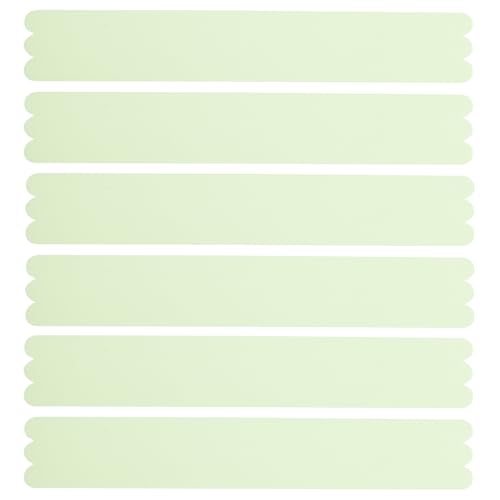 Mobestech 24 Piezas baño pegatinas antideslizantes cinta de agarre para escaleras resbalón de baño pegatinas tiras de ducha antideslizantes tiras de bañera peva Light Green