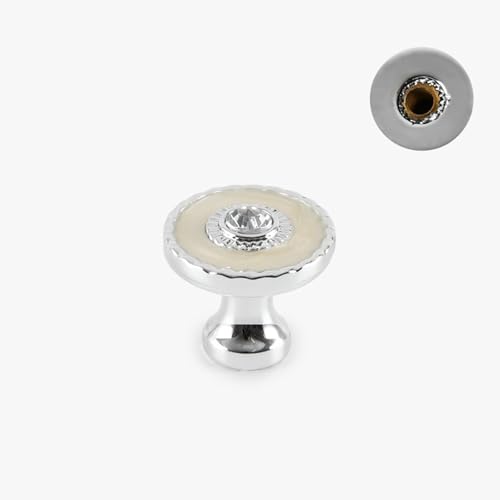 Cafusesdd 4 pomos dorados pulidos para...