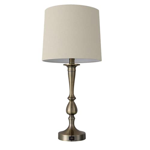 FABRILAMP Sobremesa Khalifa E27 Cuero Puerto USB