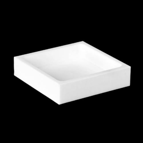 PTFE Square Plate - 15mm Depth Evaporating Dish, Polytetrafluoroethylene PEFT Tray for Laboratory and Industrial Use,1pcs(40x40x15mm)