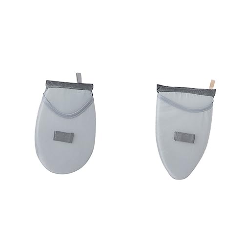 Beaupretty 2pcs Handheld Mini Ironing Board for Home Use Compact and Portable Ironing Supply for Travel and Spaces Grey Includes Pointed Tips