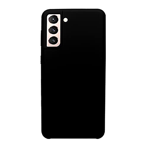 Image of LIRAMARK Liquid Silicone Soft Back Cover Case for Samsung Galaxy S21 (Black)