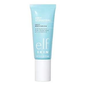 e.l.f. SKIN Holy Hydration! Daily Hydration Moisturizer, Ultra-Hydrating Formula, Infused with Aloe, Jojoba Oil & Shea Butter, Vegan & Cruelty-Free, 2.53 Fl Oz