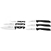 ZWILLING Messer-Set, 3-tlg., Spick-/Garniermesser, Kochmesser, Fleischmesser, Rostfreier Spezialstahl/Kunststoff-Griff, Twin Chef & 38115001 Gemüsemesser-Set, 3 tlg., Kunststoff, schwarz