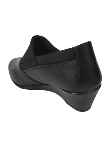 Image of TRYME Collection Bellies Comfortable Stylish Solid Wedge Heel Slip-On Formal Shoes for Womens & Girls