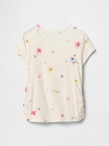 Image of Gap Girls' Rouched Logo Tee