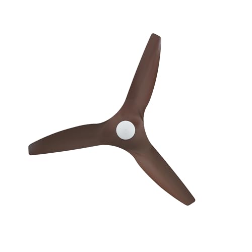 Image of Big Ass Fans Haiku Coastal 52 inch Smart Outdoor Ceiling Fan with Remote for Indoor & Covered Patio, Coastal-Rated, Corrosion-Resistant, Cocoa /Black
