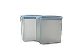 klappt selbständig auf Tupperware Eidgenosse Plus 1,6 L himmelblau (2) Vorratsdose A141 Vorrat Dose Modular