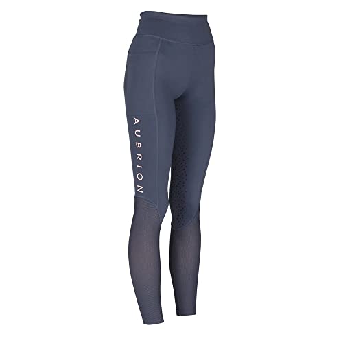 Image of Aubrion - Women's Rhythm Riding Tights, navy, XXXL