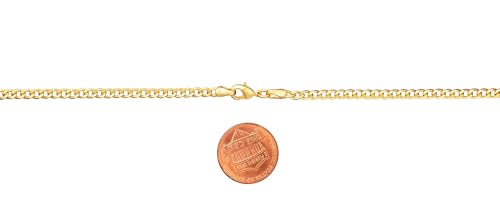 Barzel 18K Gold Plated Curb/Cuban Link Chain Bracelet - Made In Brazil3