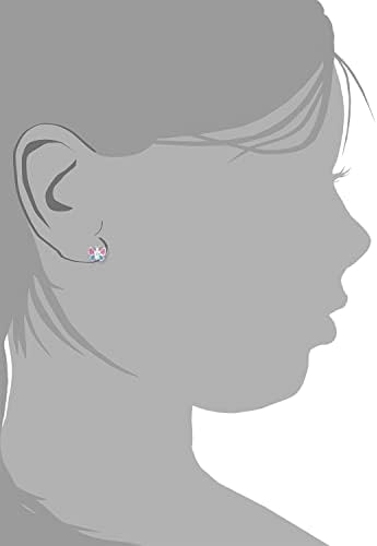 Amor Stud earrings Ear jewelry, 7 cm, Multicolor, Butterfly, Comes in jewelry gift box, 9211173
