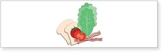 CafePress BLT Sandwich 10"x3" Rectangle Vinyl Bumper Sticker Car Decal