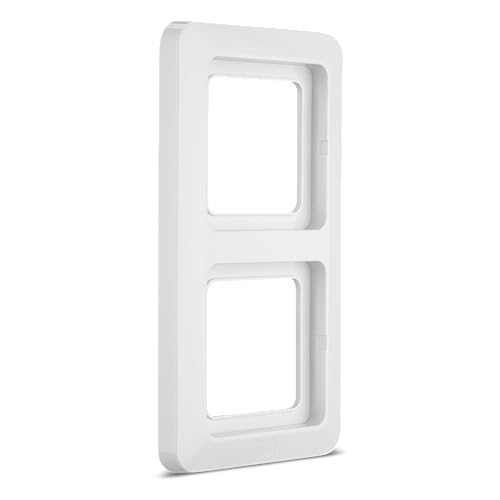 REV AquaKombi, Rahmen 2-Fach für Schalter- und Steckdosenabdeckung, Weiss