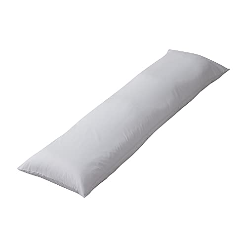 抱き枕 ストレート 日本製 綿100% 140cm テイジン 抱きまくら まくら 枕 専用カバー付き だきまくら クッション 安眠 (シルバーグレー)