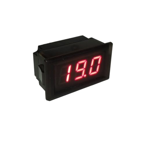 1pcs YB28-W LED Digital Waterproof Voltmeter Display 2.5V to 30V Electromobile Two Wire Voltage Panel Meter 12V Motorcycle Car(Red,DC2.50-30.0V)