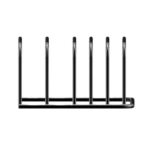 Genérico Dish Rack, Kitchen Organizer, 7.01x4.25in Storage Stand, Space-Saving Design, Non Slip Base for Pot Holding, Cutting Board, Cooking Tools, Desk Use, Cabinet Shelf, Drying Station