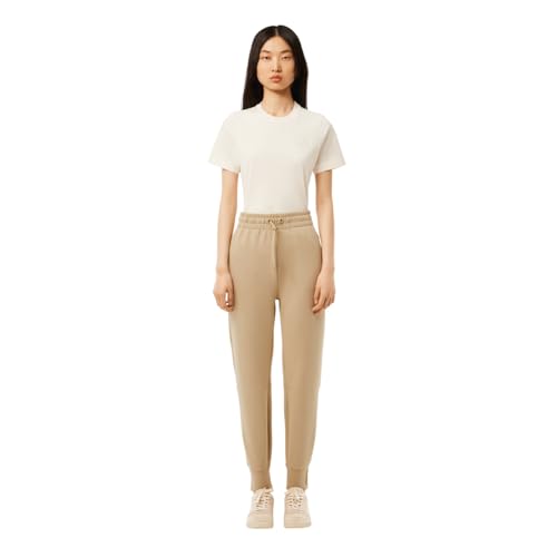 Lacoste Womens Two-Ply Trackpants, Viennese Beige, 4