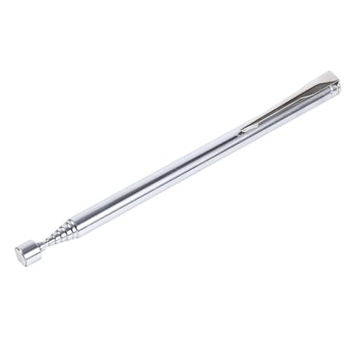 Eminchu Varilla de Recogida Magnética Telescópica, Herramienta Práctica para Ensamblaje de Automóviles, Fábrica, Portátil, Plateado, 1-2 'libras (SILVER)