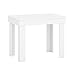 Piccolo tavolo da cucina bianco per la sala da pranzo, 60x90 cm