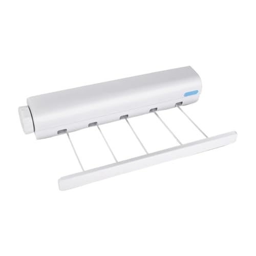 Tendedero retráctil for Interiores, tendedero de Pared, Invisible, for baño(4 Lines)