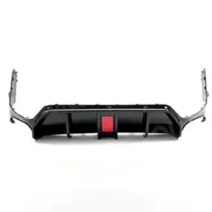 Car Craft Compatible With Bmw 3 Series Lci G20 G28 2021+ Rear Bumper Lip Rear Diffuser Glossy Black