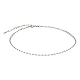 Annika Bella - 925 Sterling Silver Choker for Women, Delicate Necklace for Women, Minimalist Chain Necklace, Fine Jewelry, Jewelry Gifts, Fashion Accessories (Lace)