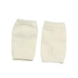 FOMIYES Baumwoll Kniebandage mit Rutschfester Struktur und Elastizität Kniewärmer für Laufen und Sport Beige Atmungsaktiv und Bequem für Damen und Herren