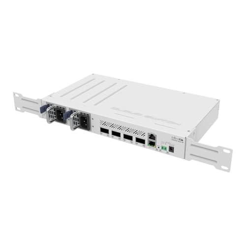 Image of MikroTik CRS504-4XQ-IN Cloud Router Switch 650MHz 4xQSFP28 Compatible with 40G, 25G, 10G, and 1G Fiber Connections