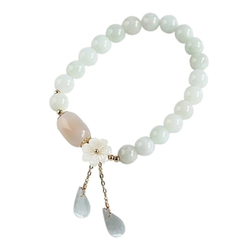VANZACK Bracelet Jade Naturel Femme Élégant Protection Pierre Fine pour Familial et