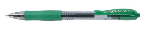 Stylos vert encre gel Pilot G-2 pointe moyenne - Évitez la fatigue avec cette boîte de 12