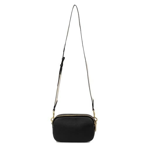 Image of Miraggio Beck Crossbody Bag With Adjustable & Detachable Wide Sling Strap | Solid Sling Bag