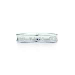 Tiffany　1837　ナロー　シルバーリング　３Pダイヤ　10号 Tiffany 1837 ナロー シルバーリング 3Pダイヤ 10号 - メルカリ