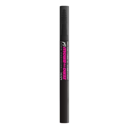 NYX Professional Makeup Eyebrow Gel, Liquid Zero to Brow Gel 12 Black