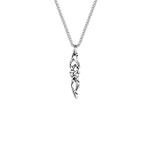 KDFIYSCV Hexagonal Star Thorn Pendant Necklaces for Men Boys,Silver Color Metal Irregular Pendant Necklaces,Hip Hop Fashion Jewelry