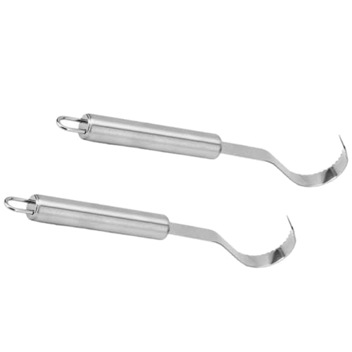 MUELODSIC Râpe à Beurre et Racloir à Fromage en Acier Inoxydable 2 Pièces Couteaux à Racler le Chocolat et Beurre Outil Cuisine Ergonomique pour Usage Domestique et Professionnel