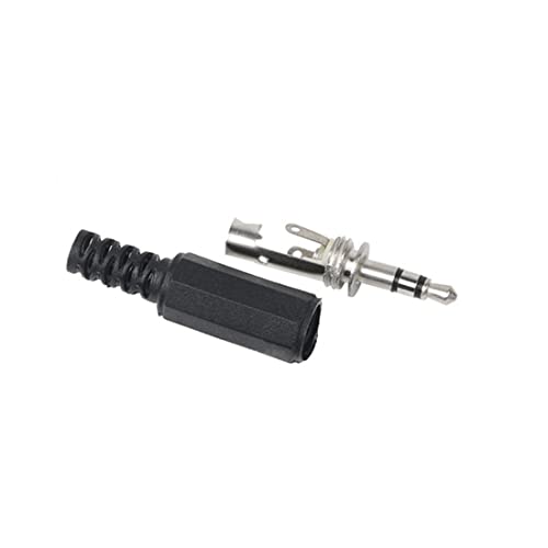 Pack de 5 Conectores Jack 3.5mm Macho TRS para Reparación miniatura 3