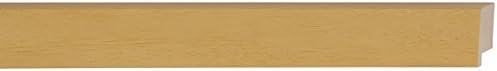 CountryArtHouse Picture Frame Moulding (Wood) 100ft bundle - Traditional Natural Finish - 1.1875" width - 9/16" rabbet depth