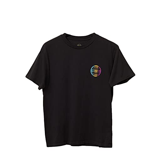Pura Vida Women's Live Free Crewneck Shirt - Short Sleeves, Oversized Tee - Vintage Black, XS