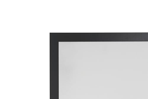 Bi-Office Kombitafel Black Shadow, Pinnwand und Whiteboard, Hellgrau Textiloberfläche und Silber Magnetisch, MDF Rahmen 22 mm dicker, 60 x 45 cm