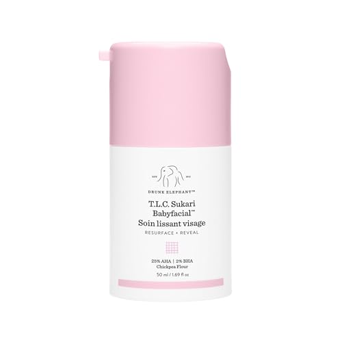 Drunk Elephant T.L.C. Sukari Babyfacial - 50 ml/1.69 fl oz - Exfoliating Face Mask - Clean Clinical Skincare - Cruelty-Free - Dermatologist-Tested - Free of Essential Oils, Silicones, and Fragrance